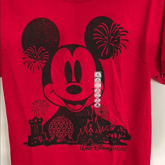 Disney Red Mickey Mouse Men's T-Shirt - Picture 5 of 5